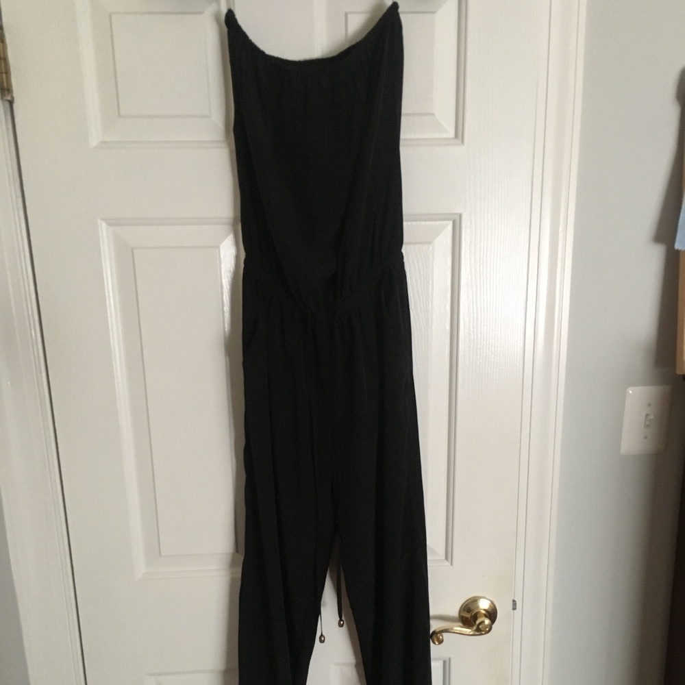 NWT South Moon Under Strapless Black Jumpsuit S